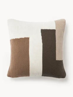 Funda de cojín de lana con diseño abstracto Aylin