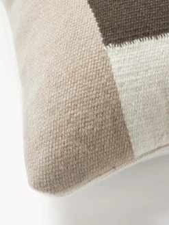 Funda de cojín de lana con diseño abstracto Aylin