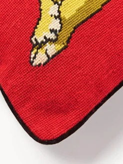 Funda de cojín de lana Safari