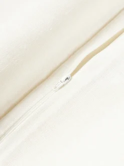 Funda de cojín de lino con flecos Luana