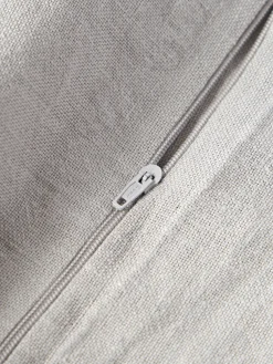 Funda de cojín de lino con flecos Luana