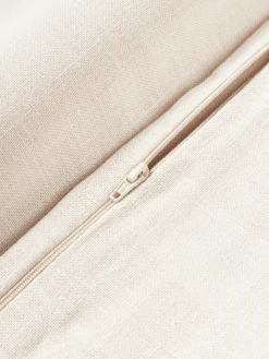 Funda de cojín de lino con flecos Luana
