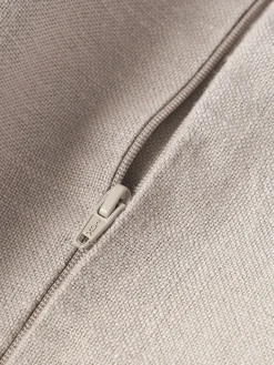 Funda de cojín de lino con flecos Luana