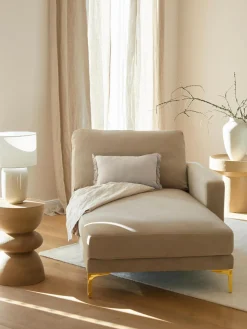 Funda de cojín de lino con flecos Luana