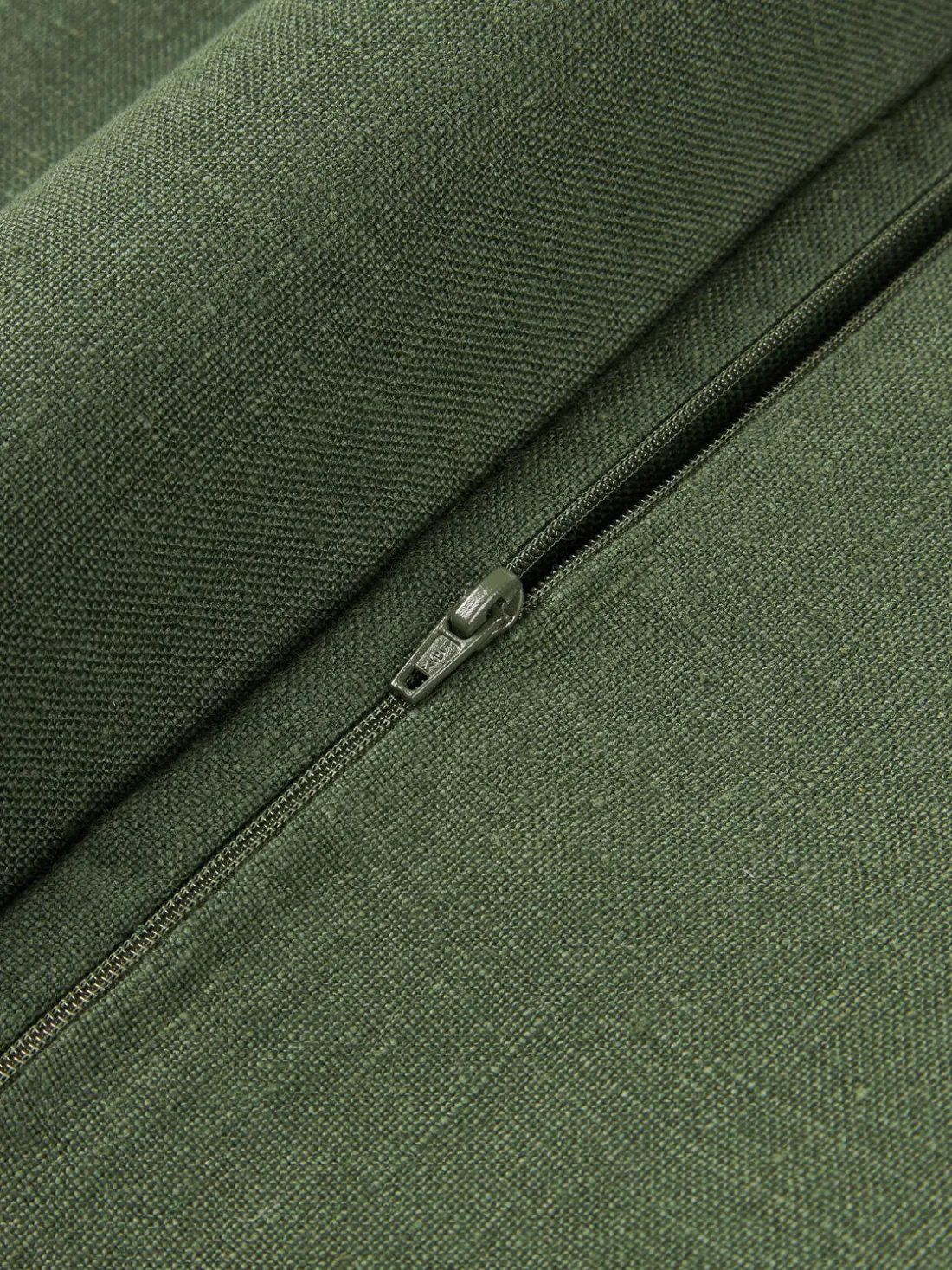 Funda de cojín de lino con flecos Luana