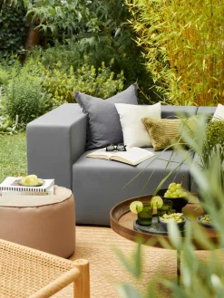 Funda de cojín de lino con flecos Luana