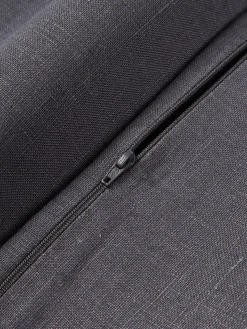 Funda de cojín de lino con flecos Luana