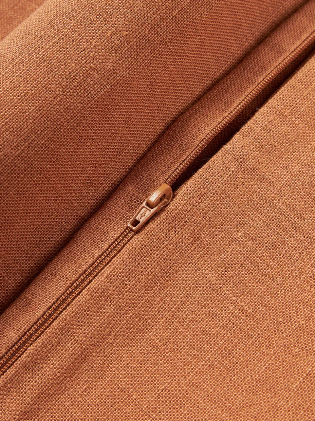 Funda de cojín de lino con flecos Luana