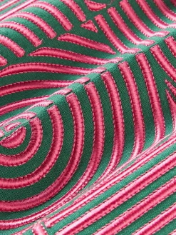 Funda de cojín de lino con estampado gráfico Lexi