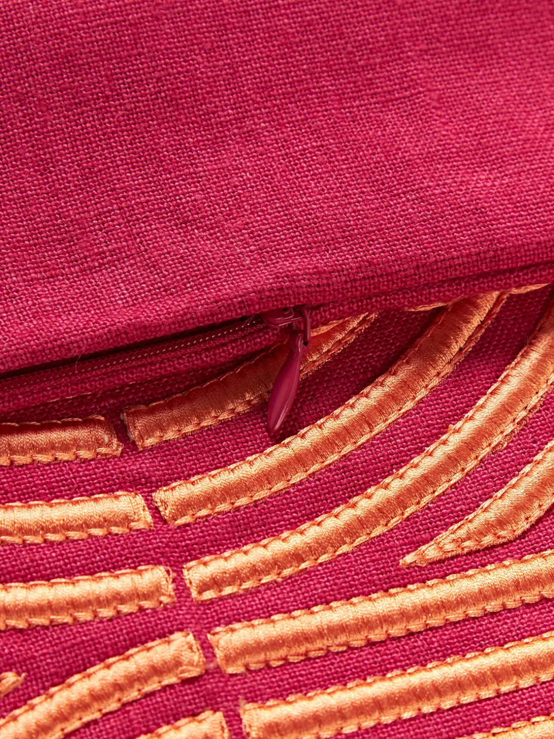 Funda de cojín de lino con estampado gráfico Lexi