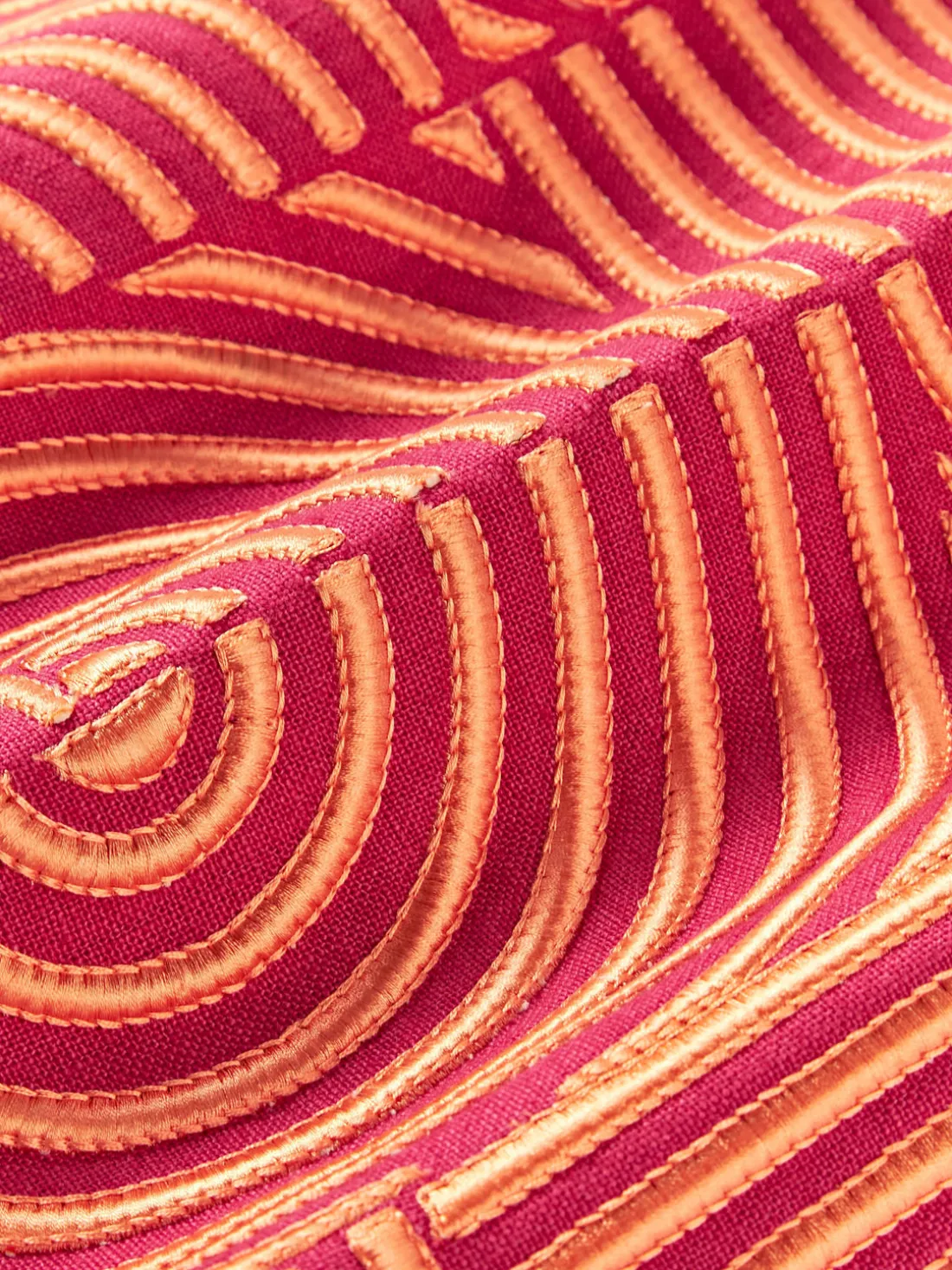 Funda de cojín de lino con estampado gráfico Lexi