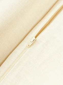 Funda de cojín de lino con flecos Luana