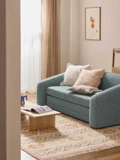 Funda de cojín de lino con flecos Luana