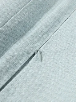 Funda de cojín de lino con dobladillo elevado Taryn