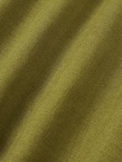 Funda de cojín de lino con dobladillo elevado Taryn