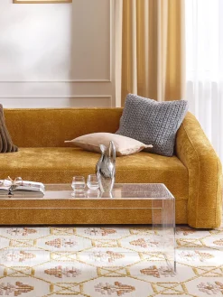 Funda de cojín de lino con flecos Luana