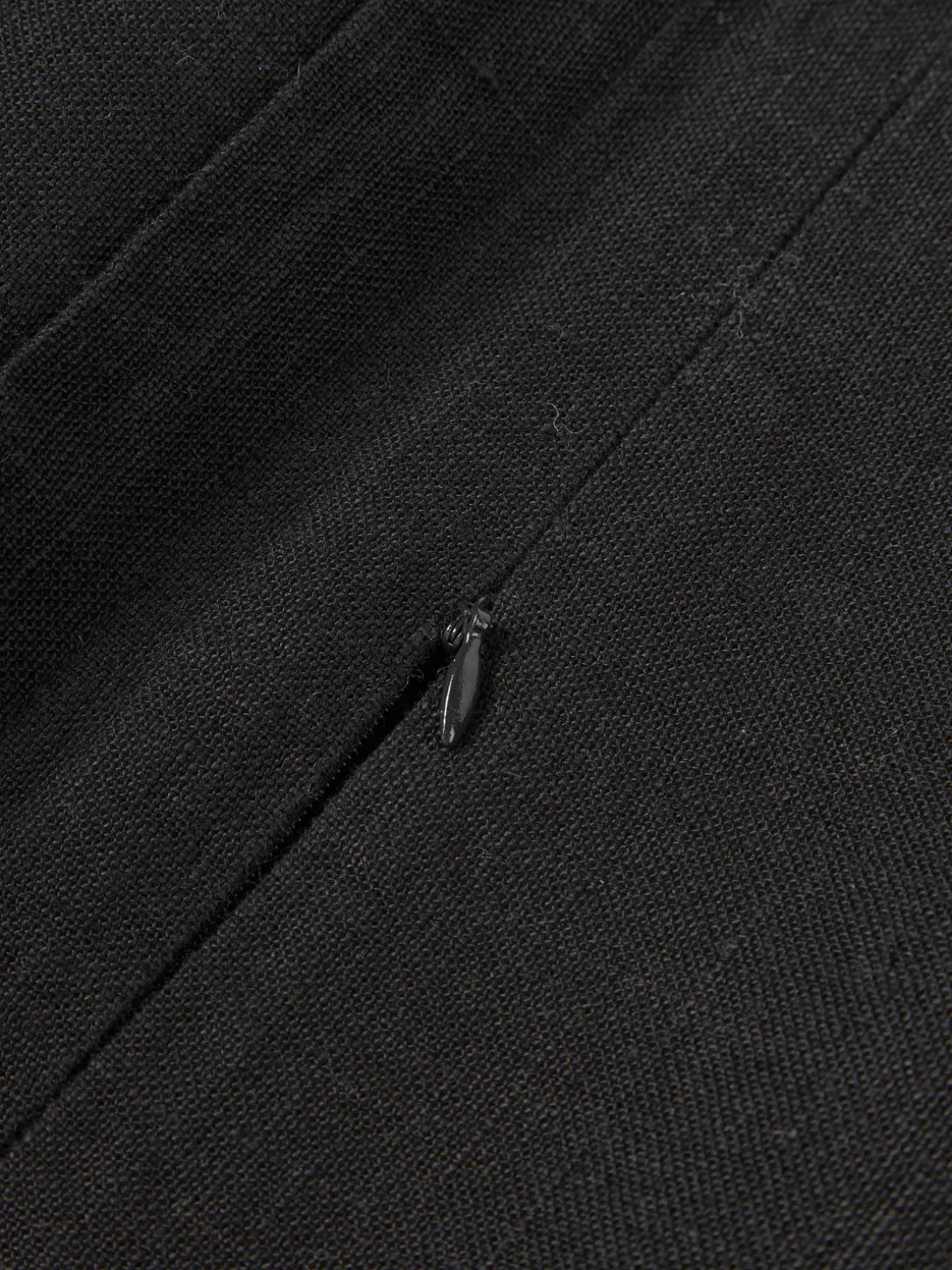 Funda de cojín de lino con dobladillo elevado Taryn