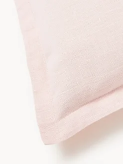 Funda de cojín de lino con dobladillo elevado Taryn