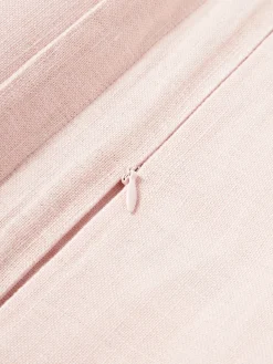 Funda de cojín de lino con dobladillo elevado Taryn