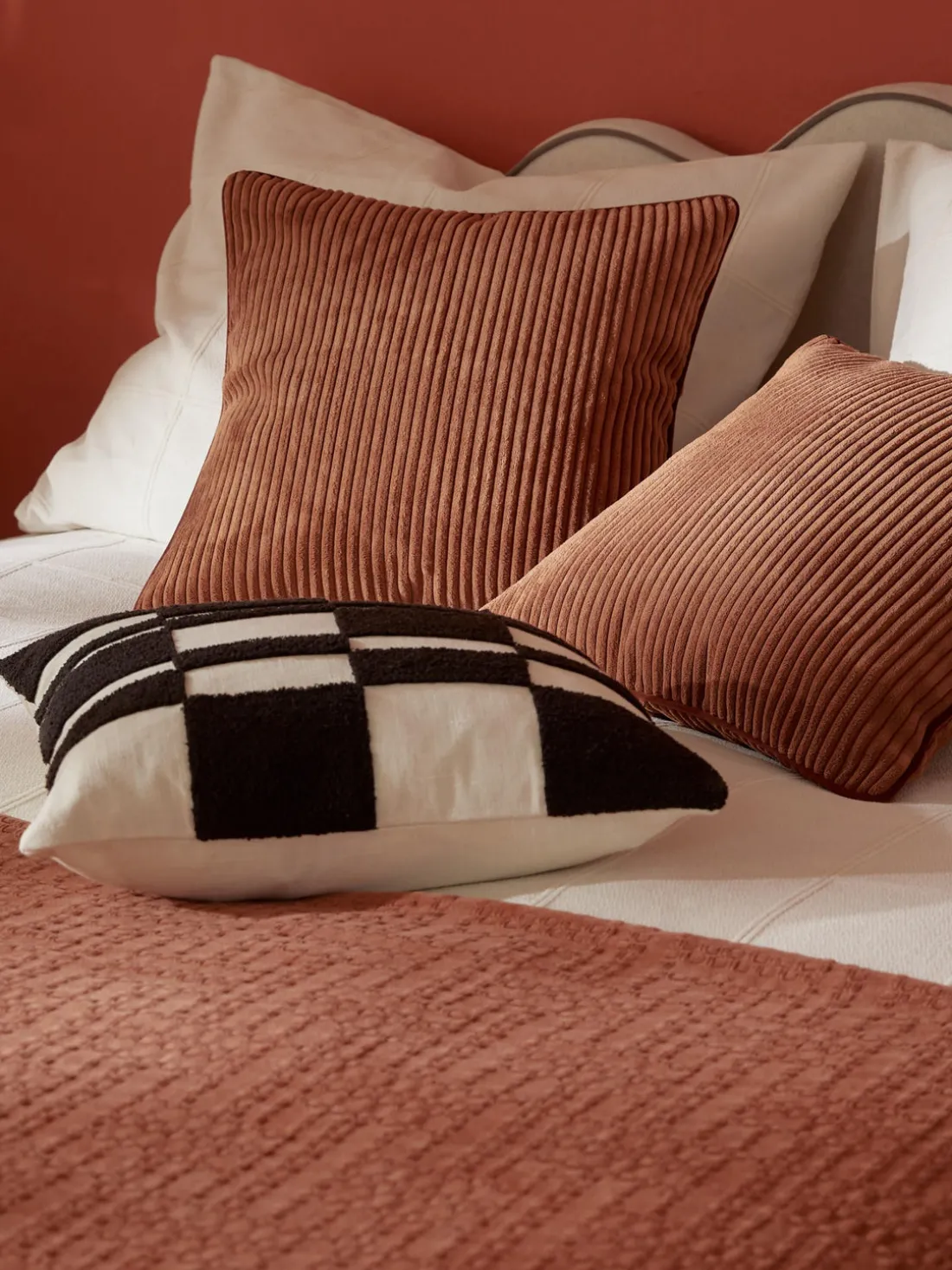 Funda de cojín de pana Kylen