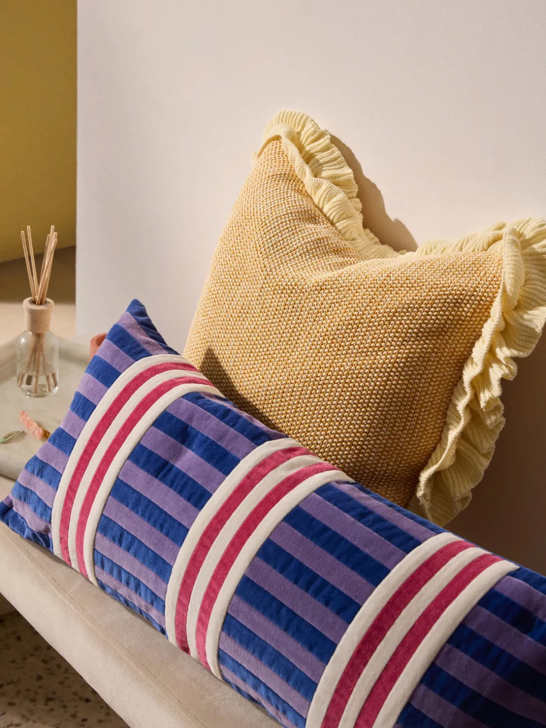 Funda de cojín de patchwork de terciopelo Tete