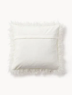 Funda de cojín de pelo sintético rizado Morten