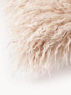 Funda de cojín de pelo sintético rizado Morten