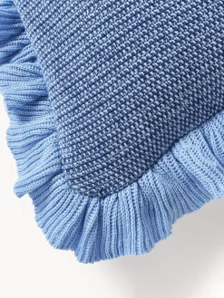 Funda de cojín de punto con volantes Pansy