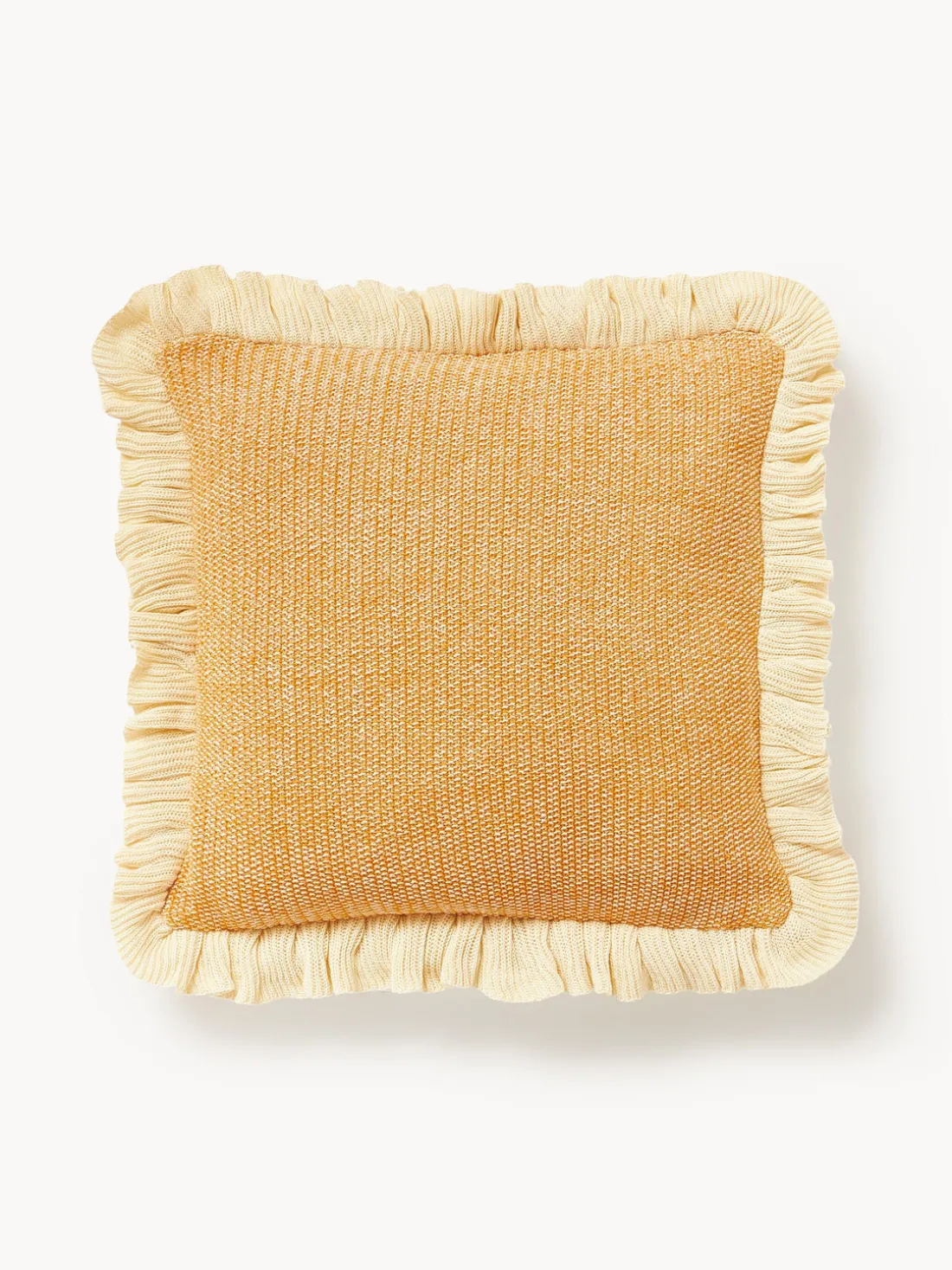 Funda de cojín de punto con volantes Pansy