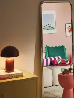 Funda de cojín de punto con volantes Pansy