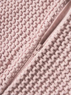 Funda de cojín de punto de algodón ecológico Adalyn