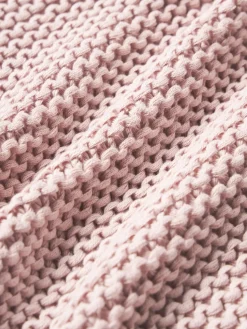 Funda de cojín de punto de algodón ecológico Adalyn