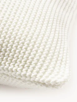 Funda de cojín de punto de algodón ecológico Adalyn