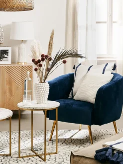 Funda de cojín de punto de algodón ecológico Adalyn