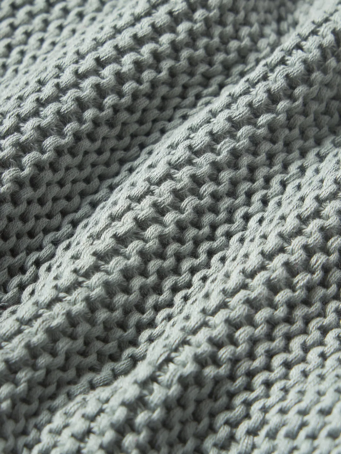 Funda de cojín de punto de algodón ecológico Adalyn