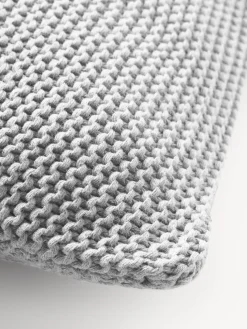 Funda de cojín de punto de algodón ecológico Adalyn