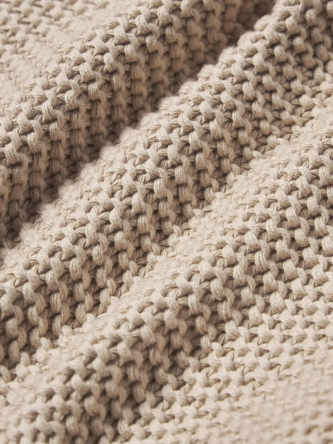 Funda de cojín de punto de algodón ecológico Adalyn