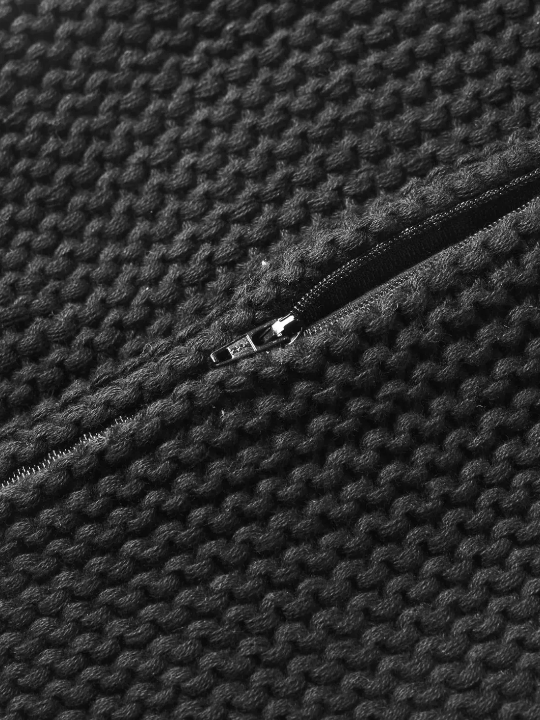 Funda de cojín de punto de algodón ecológico Adalyn