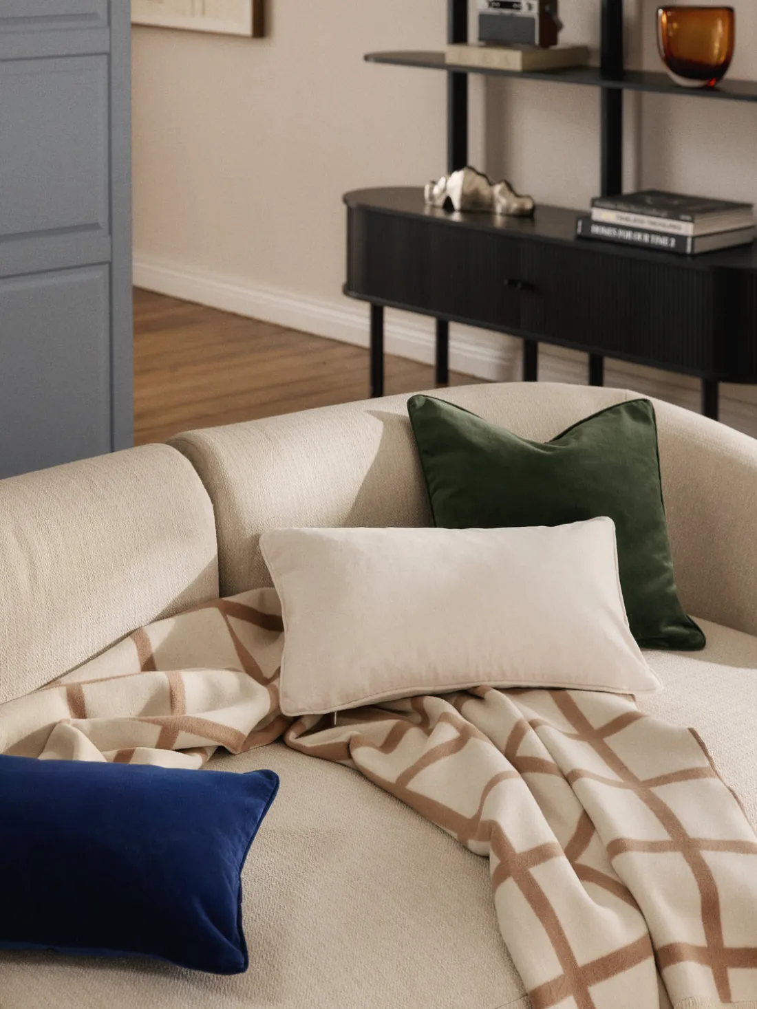 Funda de cojín de terciopelo Dana