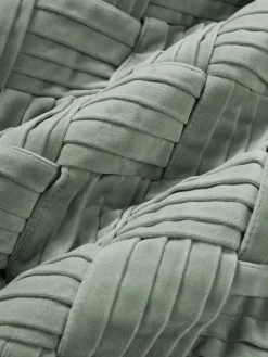 Funda de cojín de terciopelo texturizada Sina