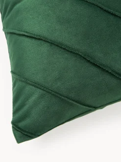 Funda de cojín de terciopelo texturizada Leyla