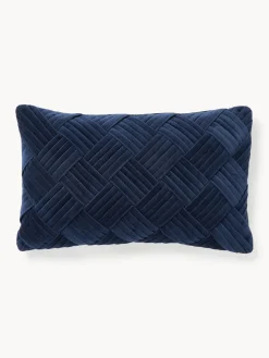 Funda de cojín de terciopelo texturizada Sina