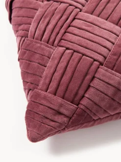 Funda de cojín de terciopelo texturizada Sina