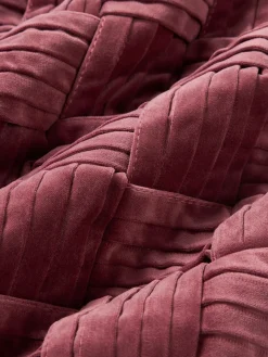 Funda de cojín de terciopelo texturizada Sina