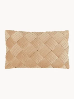 Funda de cojín de terciopelo texturizada Sina