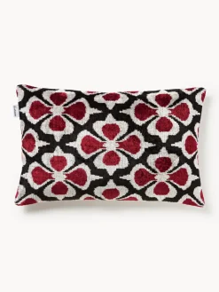 Funda de cojín de terciopelo con estampado floral Velvety