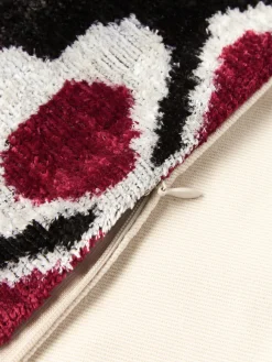 Funda de cojín de terciopelo con estampado floral Velvety