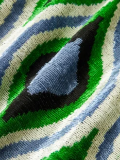 Funda de cojín de terciopelo con estampado abstracto Velvety