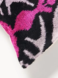 Funda de cojín de terciopelo con estampado abstracto Velvety