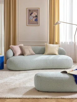 Funda de cojín de terciopelo de estructura lineal fina Fiona